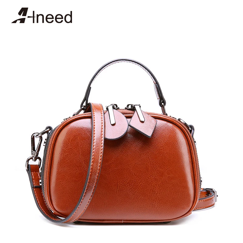 

ALNEED Handbag for Women 2019 Luxury Shoulder Bags Designer Small Crossbody Vintage Messenger Bag Ladies Top Handle Round Bags