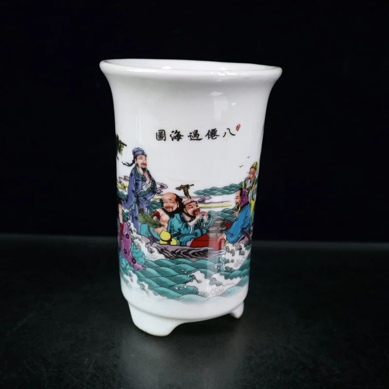 

Керамическая Пастель фарфор Восемь Бессмертных цветочных горшков изделия из фарфора