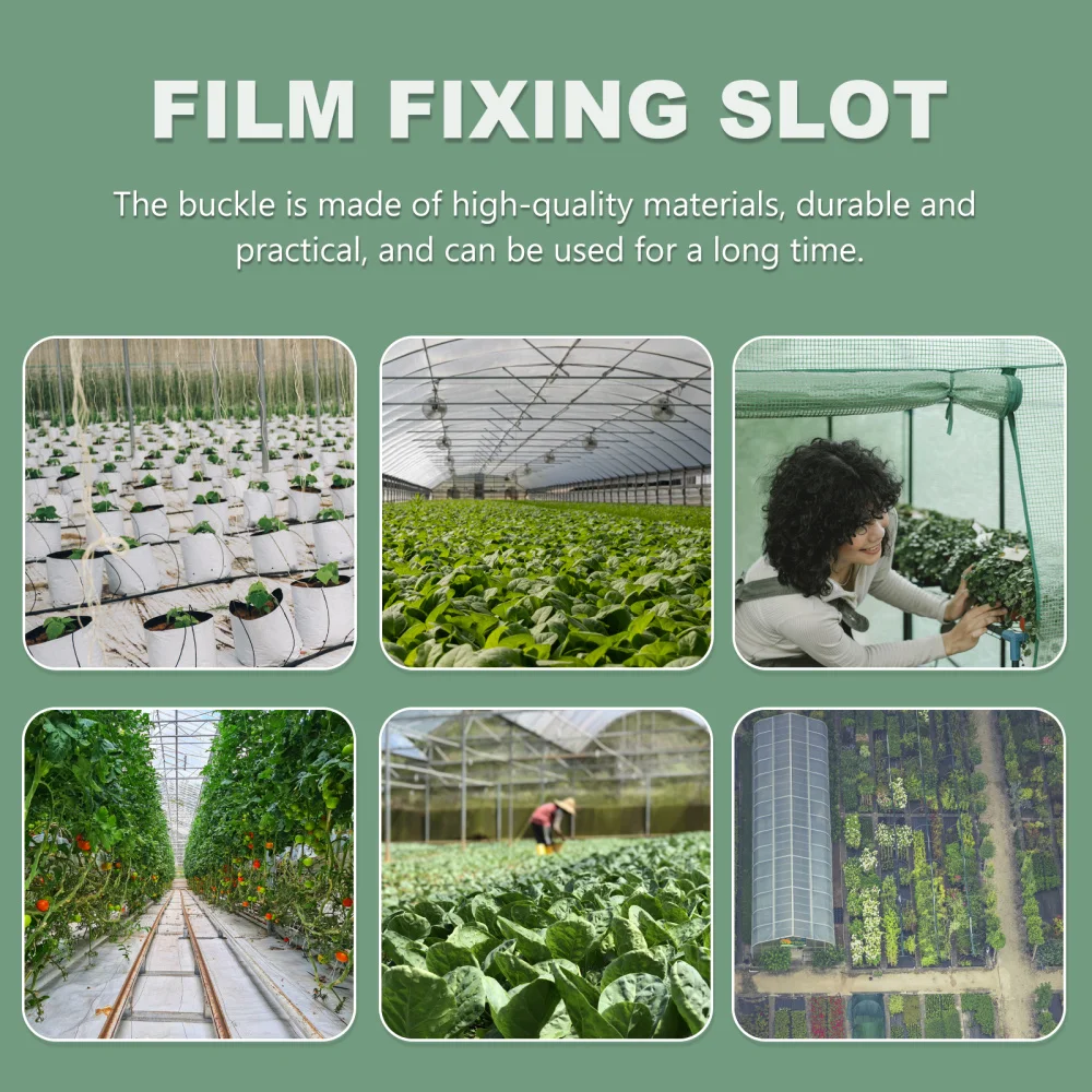 

100pcs Greenhouse Film Clips Sturdy Buckles Greenhouse Film Buckles Accessories