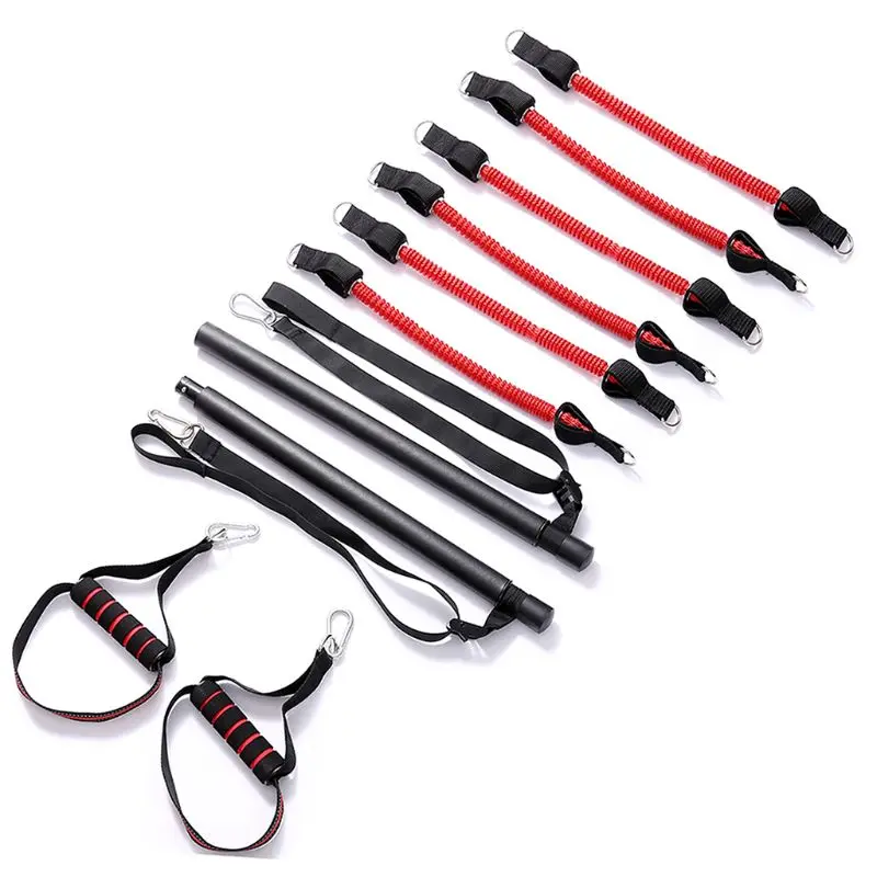 

Portable Home Gym Pilates Bar System,Full Body Workout Equipment for Home, Office or Travel,Weightlifting and HIIT