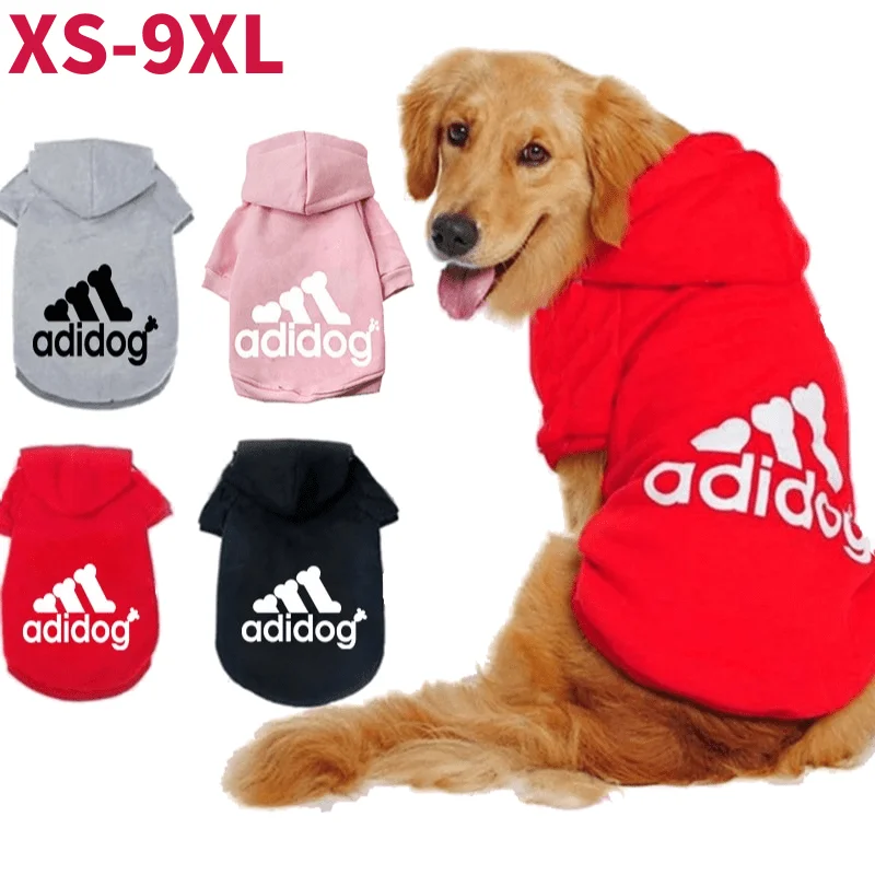 

Dog Clothes Pet Casual Hoodies Autumn winter Large Dogs Coat Jacket For Labrador Costume French bulldog Apparel puppy sweater