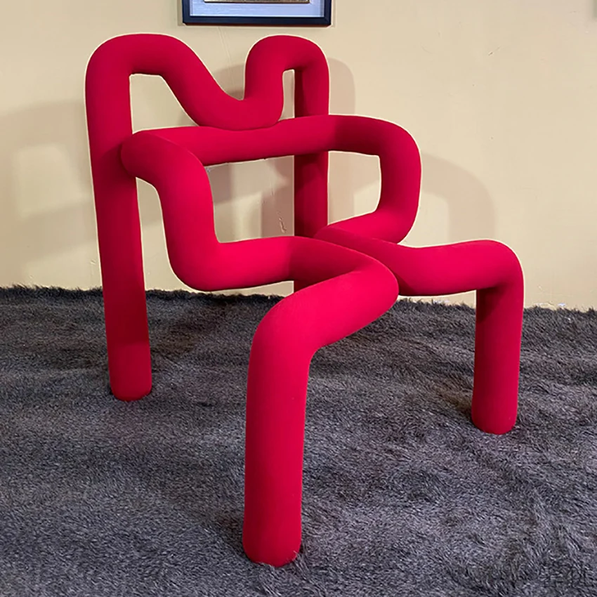 

Nordic Creative Chair Living Room Furniture Home Modern Simple Hollow Balcony Side Chair Outdoor Dining Leisure Dressing Chair