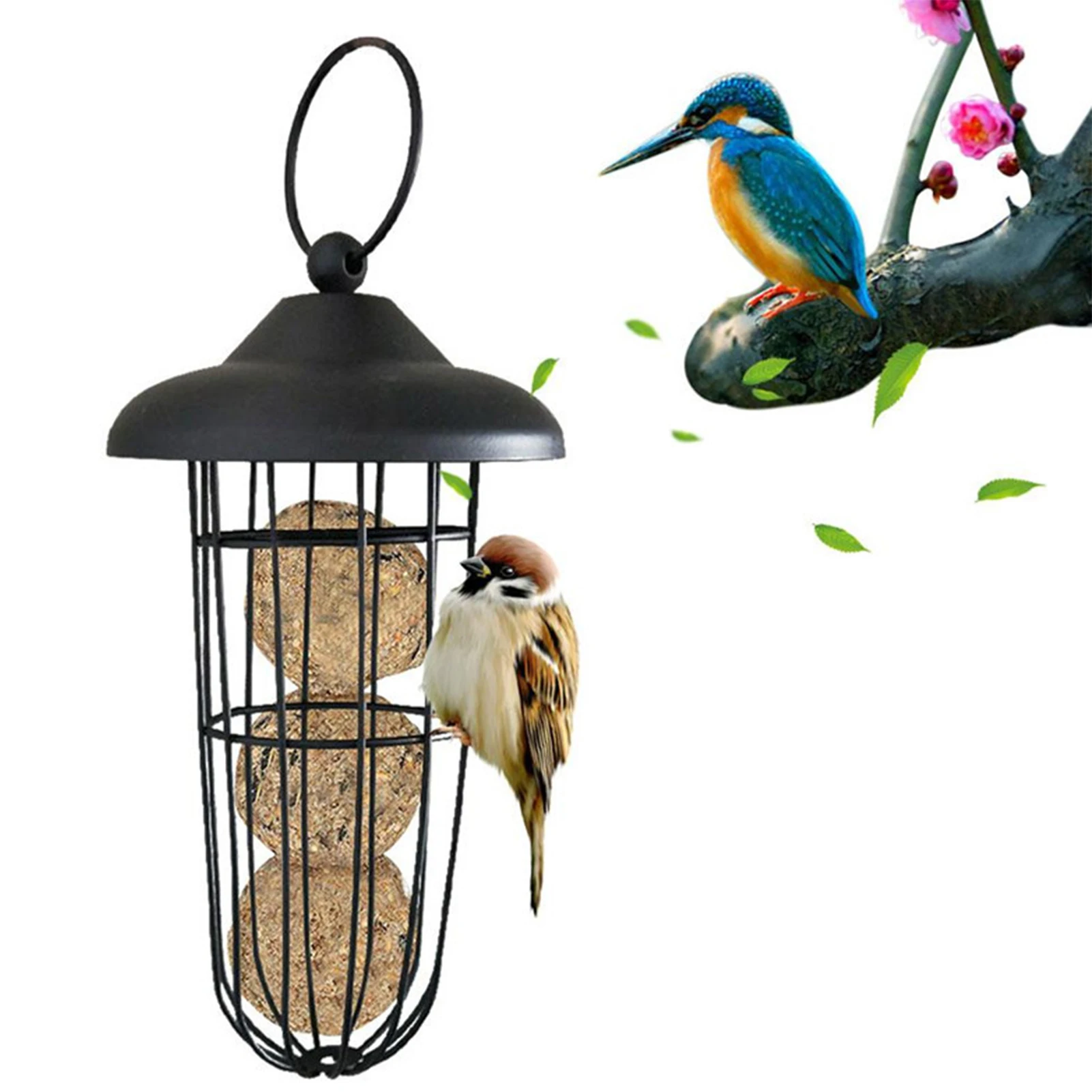 

Кормушка для птиц, металлическая кормушка для птиц, напольная подвесная кормушка для птиц, украшение для сада