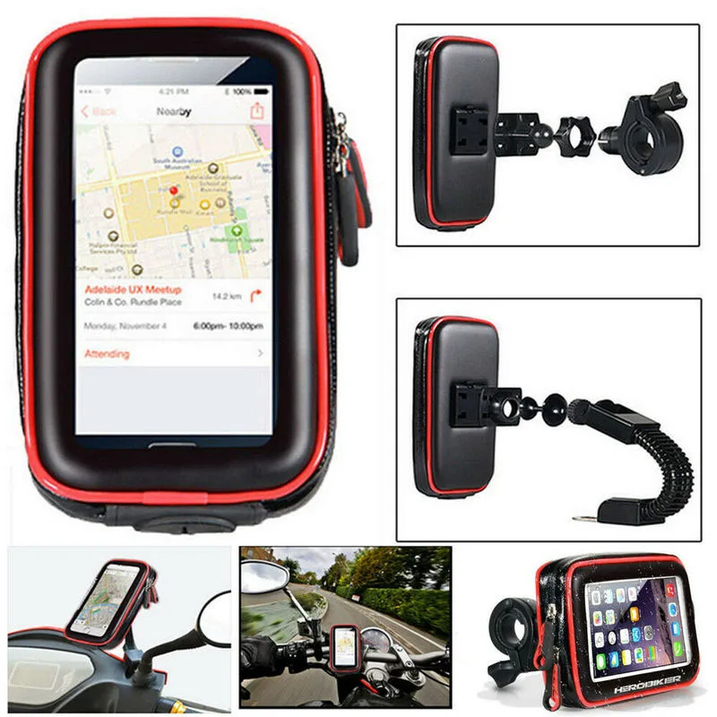 

Universal Bicycle Bike Motorcycle Phone Bag Mount Waterproof Bike Phone Holder