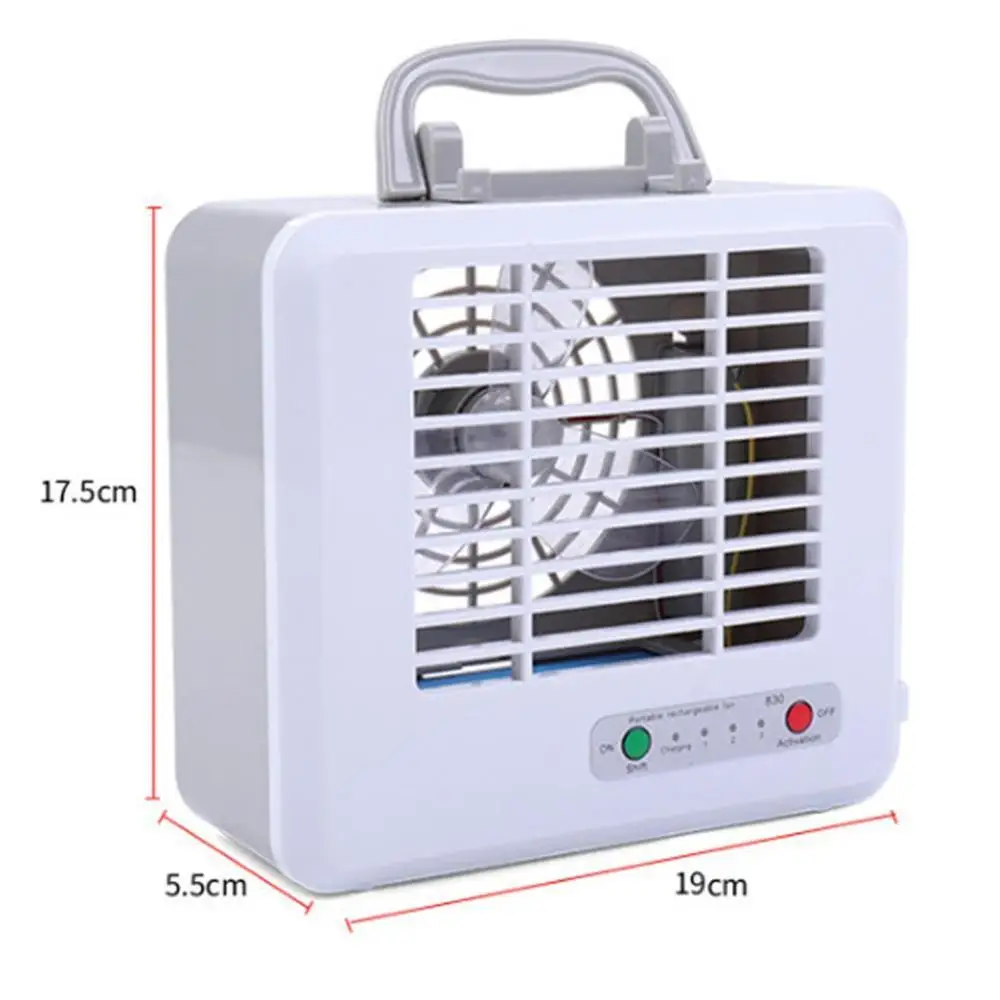 

Hot Sale Summer Outdoor Portable Cool Air Conditioner Gear Fan Noise LED Ultra-thin 3 Humidifier USB Desktop Low Fan K1W1