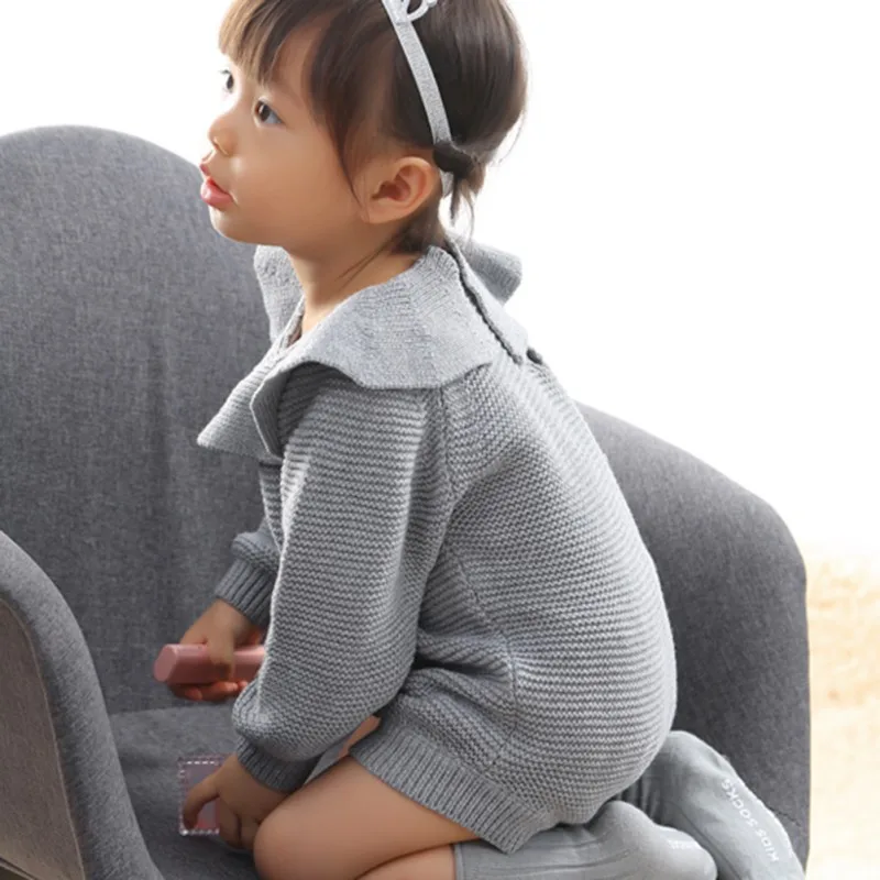 

Baby Set 0-3T New Autumn Infant Baby Long Sleeve Solid Print Rompers Kids Girls Jumpsuit Clothes