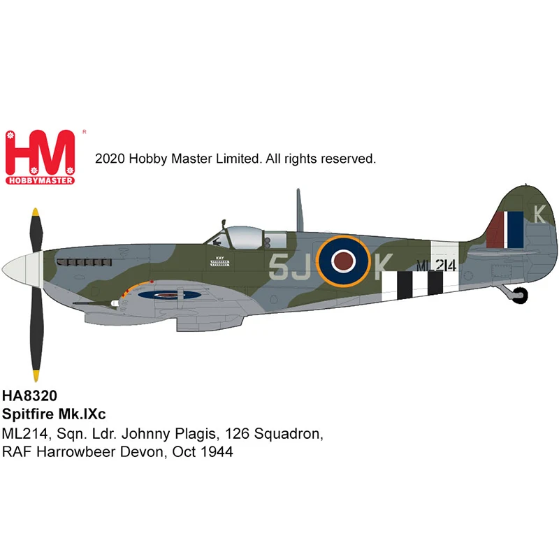 

November HA8320 Spitfire Mk.IXc ML214, Sqn.Ldr.Johnny Plagis