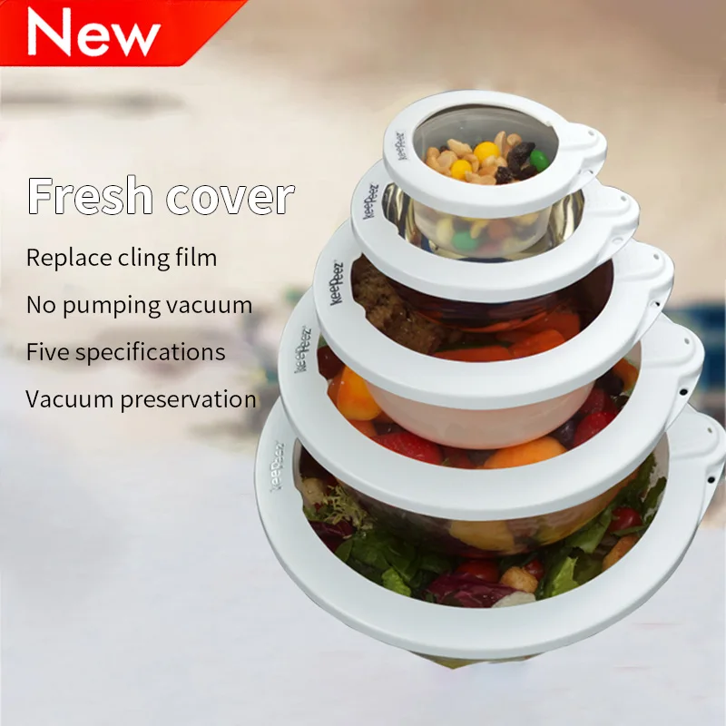 5 шт. многоразовые вакуумные свежие крышки герметичные пищевые для сохранения