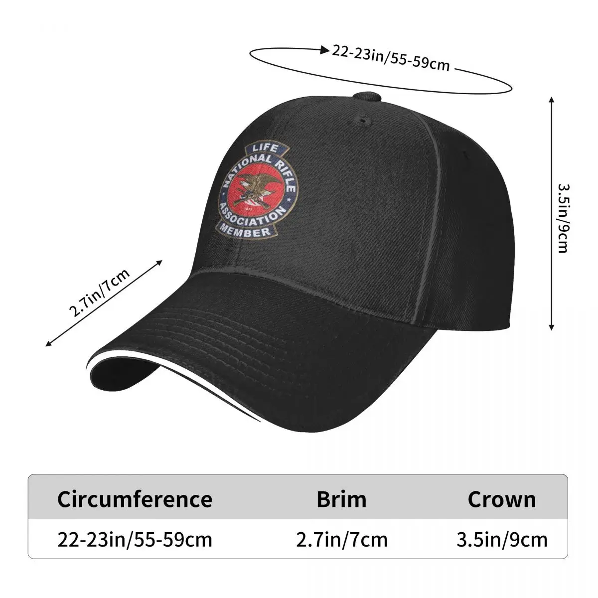 

National Rifle Association Baseball Hat Unisex Adjustable Baseball Caps Hats Valve for Men and Women