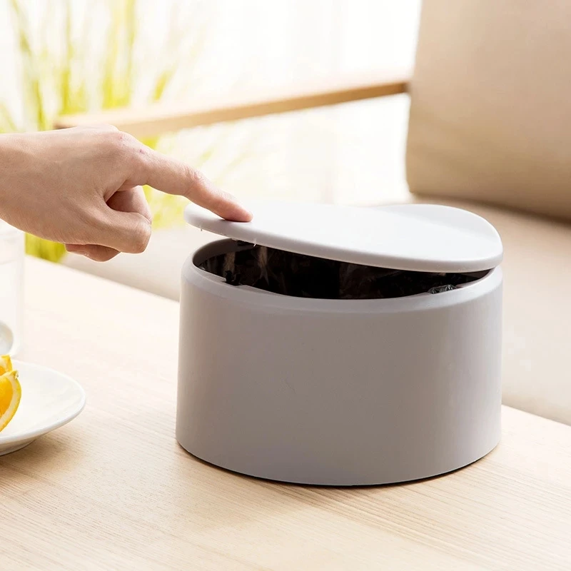 

Creative Press type ABS Desktop Small 4L Waste Bins Fashion Trash Can Home Office Desktop Trash Can Desktop Debris Storage Box