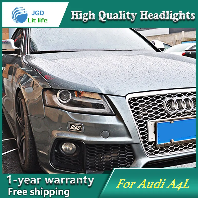 Чехол для стайлинга автомобиля высокое качество Audi A4L B8 2009-2012 светодиодные фары