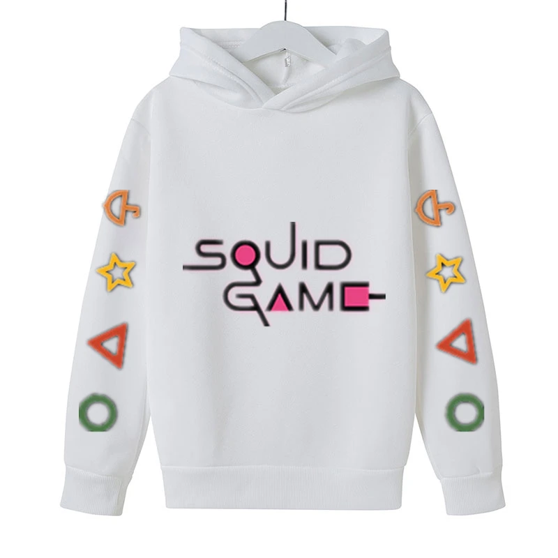 

Jogging Squid Game Costume For Kids Hoodies Baby Boy Clothes Warm Coat Cotton Clothes Sudadera Mujer Sweat-shirt Round 6 Roupas