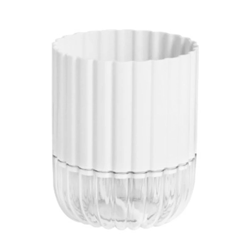 

White ABS+PP Hydroponic Resin Flower Pots Loblolly Pine Pocket Leaf Alocasia Plant Flower Pots