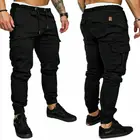 Мужские облегающие городские прямые брюки, повседневные узкие брюки для бега, брюки-карго, эластичные спортивные Стрейчевые брюки в стиле хип-хоп, M-3XL