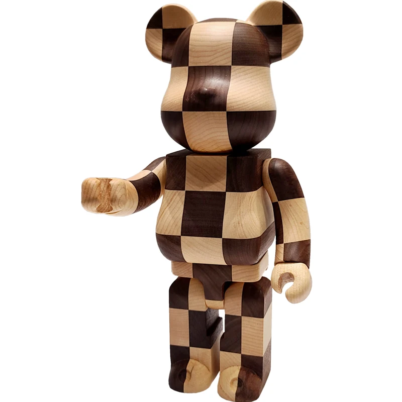 

Bearbricklys 400% 28cm Colorful Beads Chess Action Figures Blocks Bear Dolls Decoration Models Friends Toys Christmas Gifts Kaw