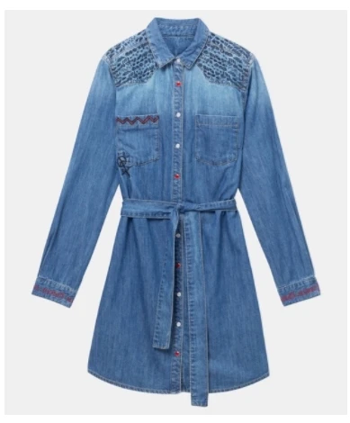 1 Espanhol Graus areia Ретро lavado Lapela vestido - Цвет: 1
