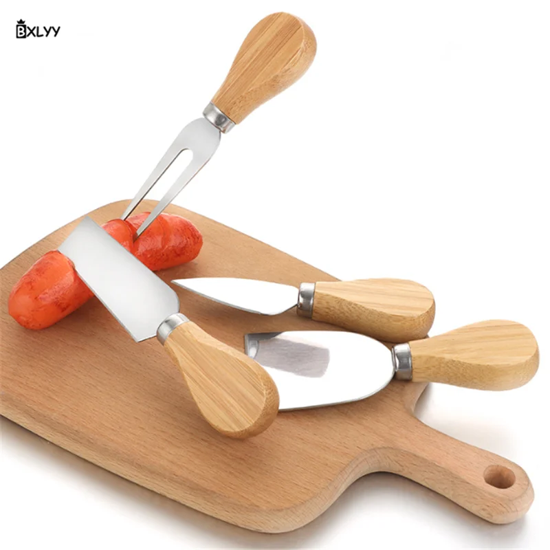 Новый набор ножей для сыра с деревянной ручкой аксессуары выпечки нож кухонная