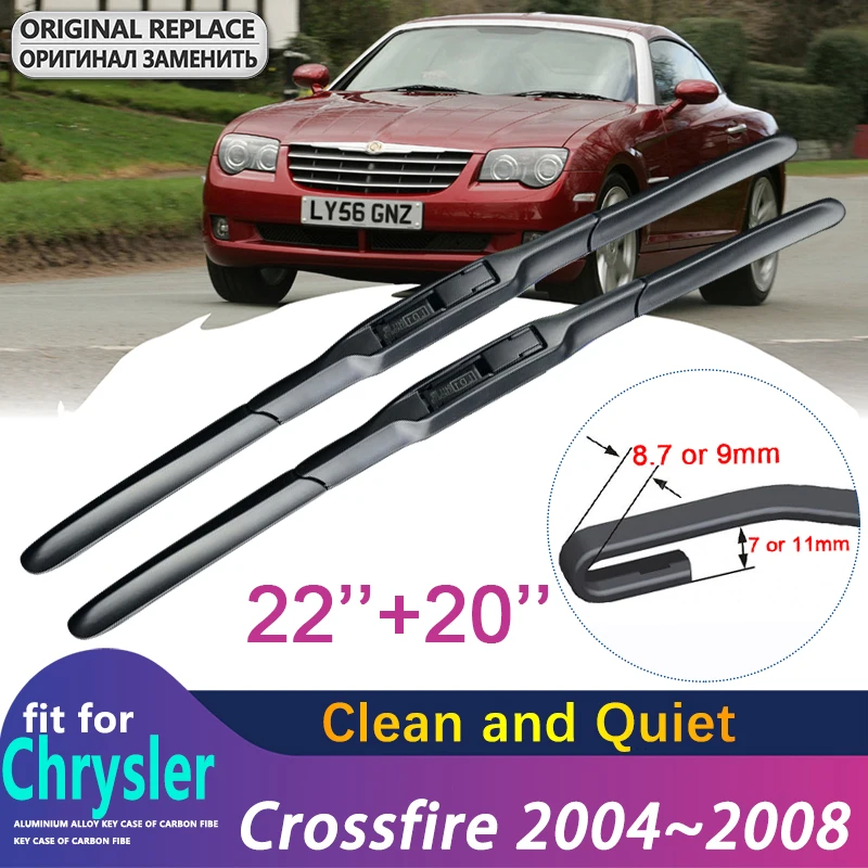 

for Chrysler Crossfire 2004~2008 2005 2006 2007 Front Window Windscreen Windshield Wipers Car Wiper Blade Car Accessories