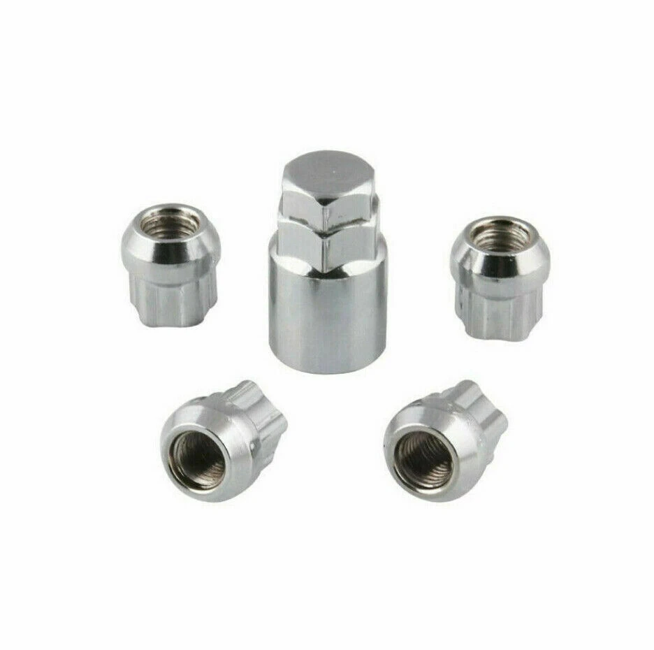 

4pcs M12x1.5 Solid Car Wheel Nut Caps Auto Hub Screw Cover Bolt Rims With Key