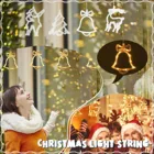 Рождественская гирлянда на присосках, праздничные светодиодные Рождественские огни, гирлянда, сказочные огни, освещение комнаты, окна магазина, Новогоднее украшение