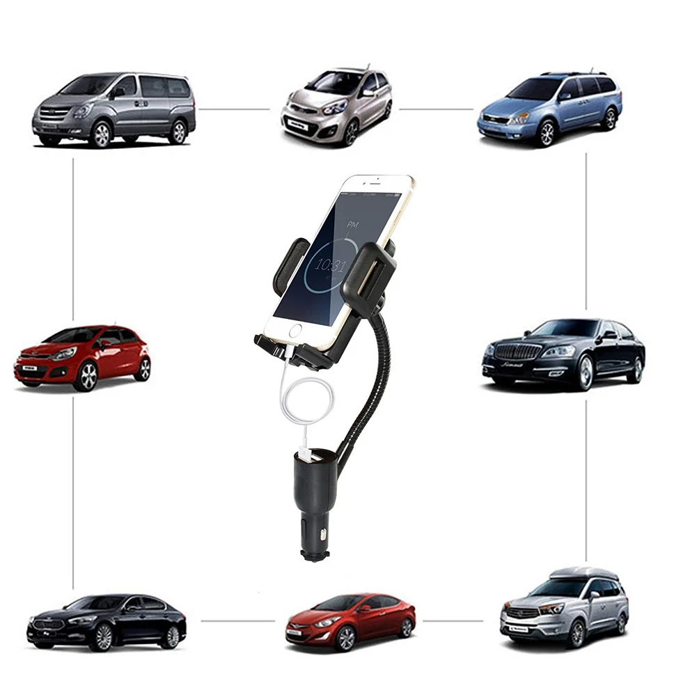 3 в 1 автомобильный держатель прикуривателя детектор напряжения двойной USB для