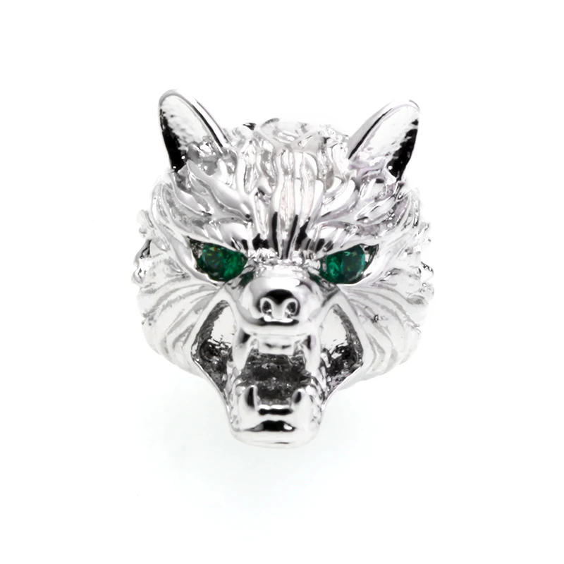 Бусины-разделители из меди и циркона в форме волчьей головы винтажные аксессуары