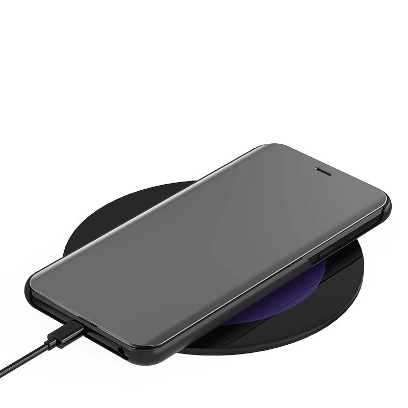 Умный прозрачный зеркальный чехол для Samsung Galaxy S10 S8 S9 Plus S10e a8 a7 a6 2018 Note 10 8 9 A10 A30 A40 A50