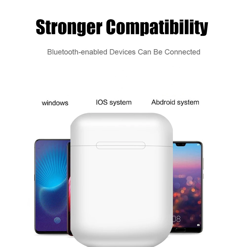I12 tws оригинальные матовые беспроводные наушники 5,0 bluetooth наушники сенсорные мини-наушники i12tws наушники для мобильных телефонов