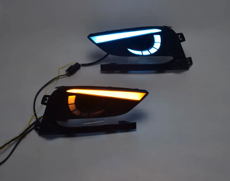 YUANEN 2 шт. DRL для Chevrolet Cruze дневные ходовые огни противотуманная фара крышка фары 12 в дневной сигнал для Chevy