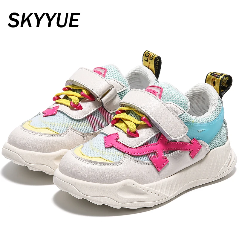 Весенние детские спортивные кроссовки повседневные сетчатые для маленьких