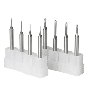 Концевая мини-фреза HRC60 0,2-4 мм с глубоким желобом и 2 канавками, хвостовик 4 мм6 мм