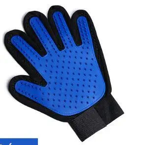 Blue Right Pet Cat поводок-перчатка для собак Deshedding Щетка перчатка сенсорный мягкий Кот товары для красоты массаж спины мех мытье гребень щетка для чистки - Цвет: Blue Right