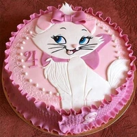 cat girls birthday fondant cake top cookie cutter custom made read size description