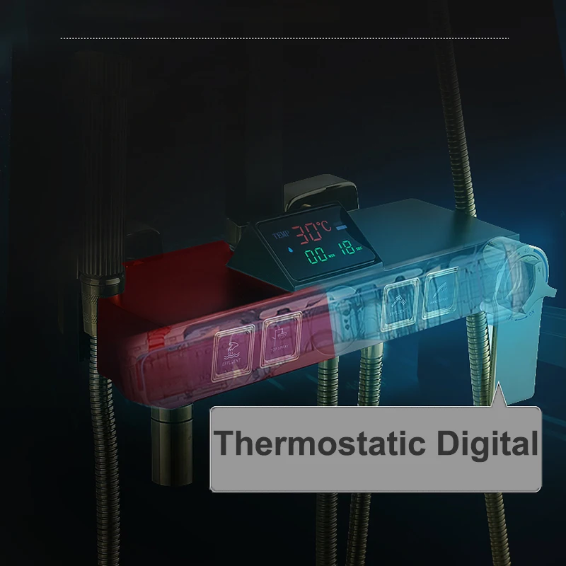 Душевая система для ванной комнаты строительные элементы латунный