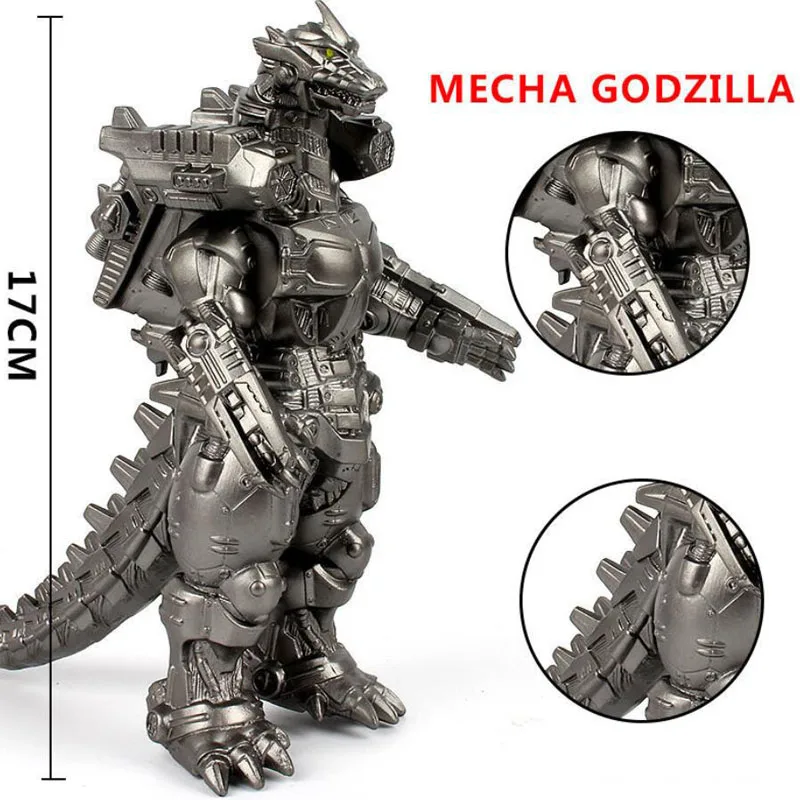 16 см Gojira Gaigan сжигающая меха король монстров Гидора 3 головы Дракон динозавры