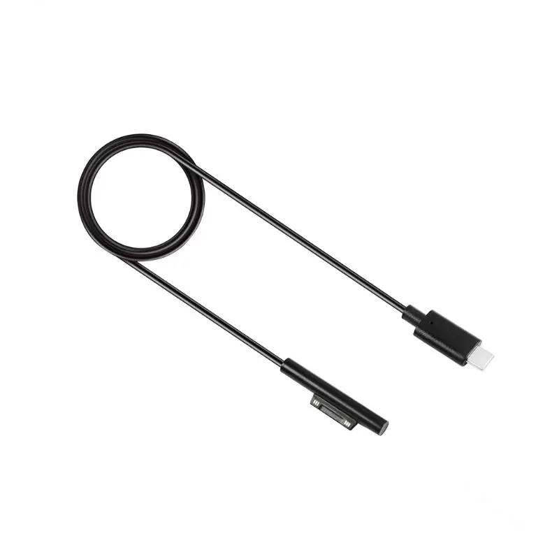 Фото 0 2 м USB C женский Тип PD Питание кабель для Microsoft Surface Pro X 3 4 5 Book | Мобильные телефоны и
