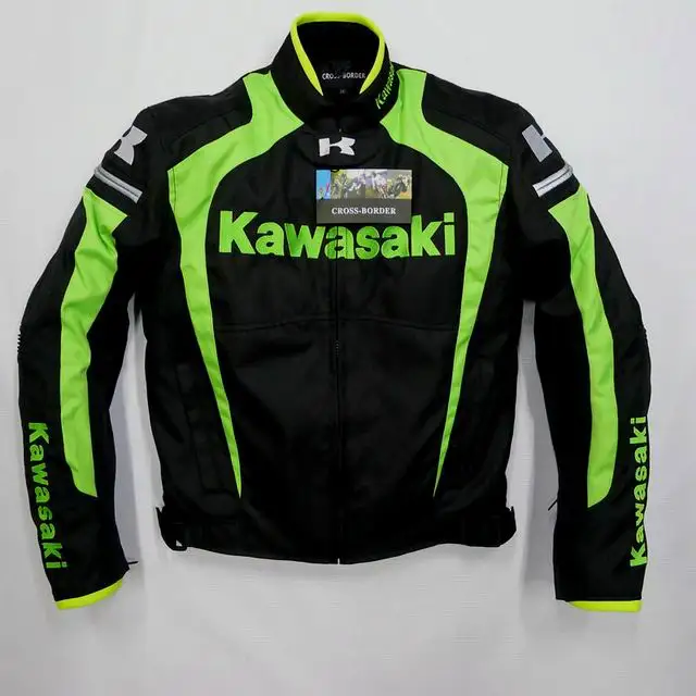 2019New arrival men jacket KAWASAKI winter automobile race clothing motorcycle thermal removable liner flanchard E |