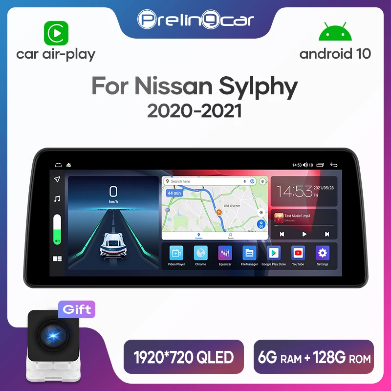 

12.3 inch For Nissan Sylphy 2020 - 2021 Android 10 Car Radio Stereo Receiver Auto Video Player Multimedia Navigation GPS