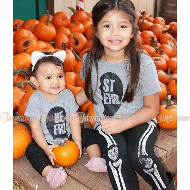 Модная Детская футболка с коротким рукавом из хлопка принтом Лучший Друг высокое