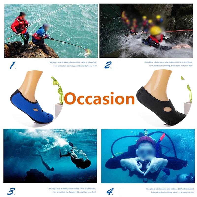 Акваноски быстросохнущие для дайвинга дышащие с нескользящей резиновой