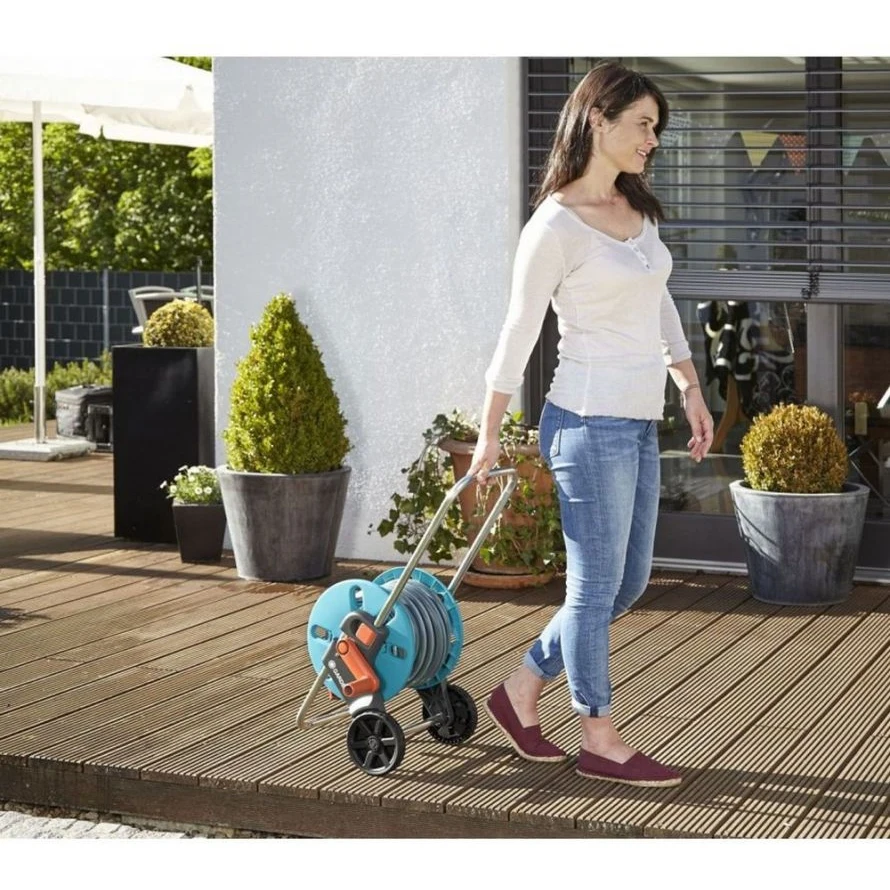 Aquaroll s hose trolley with watering kit garden care household tool | Дом и сад