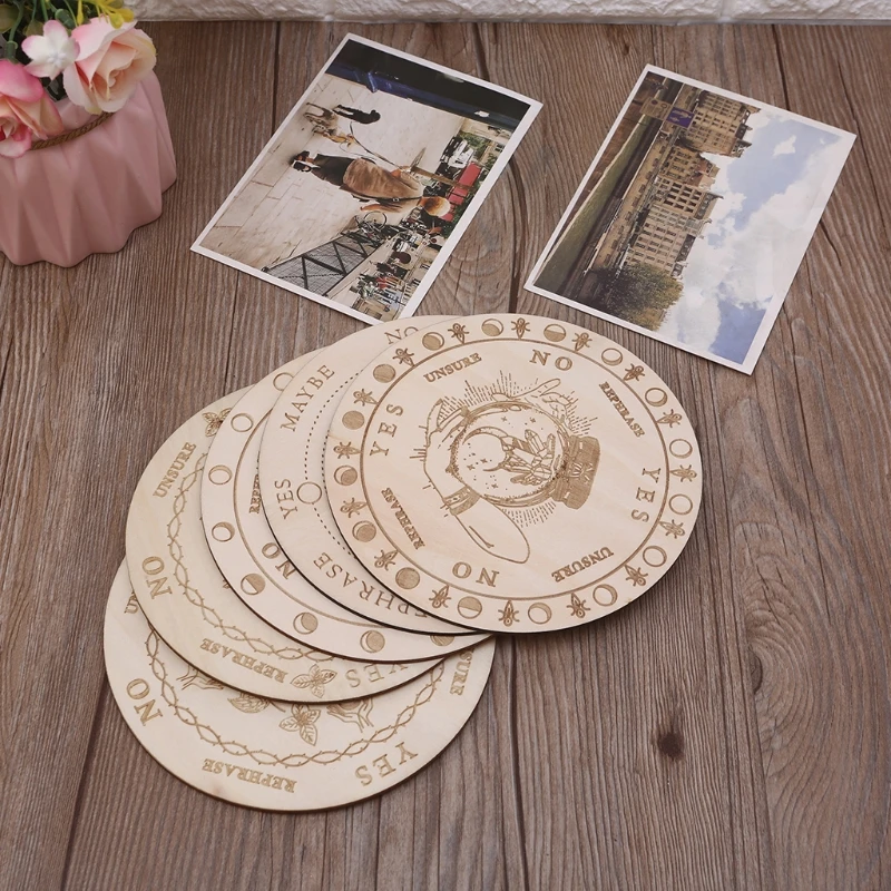 

Wooden Pendulum Board for Divination Message Board Wood Carven Decoration Board