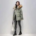 Lucyever женская зимняя пуховая хлопковая куртка в Корейском стиле толстовки с капюшоном пуховые парки женские высококачественные мягкие куртки с плюшевым воротником