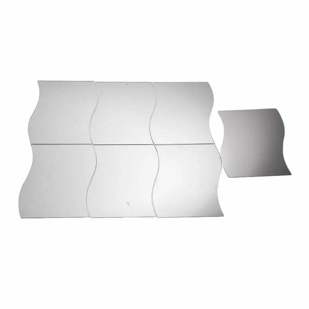 6 шт. зеркальные волнистые наклейки на стену | Дом и сад