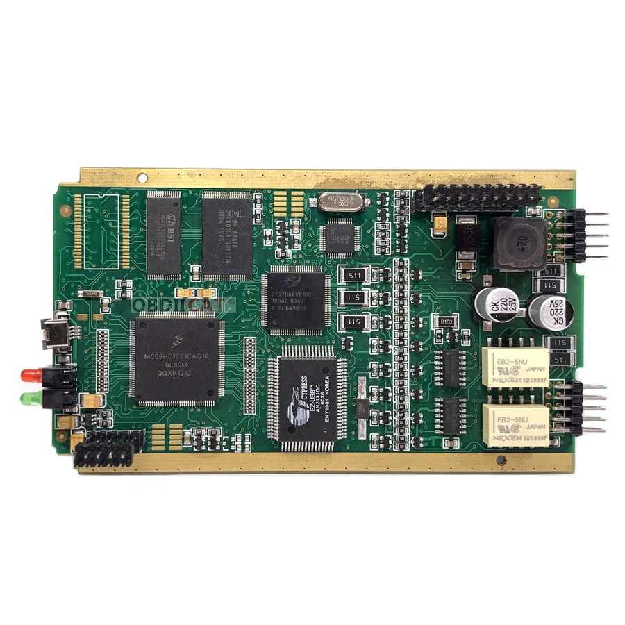 Можно закрепить V206 золотой PCB чип платы A + OBD2 Диагностический Интерфейс