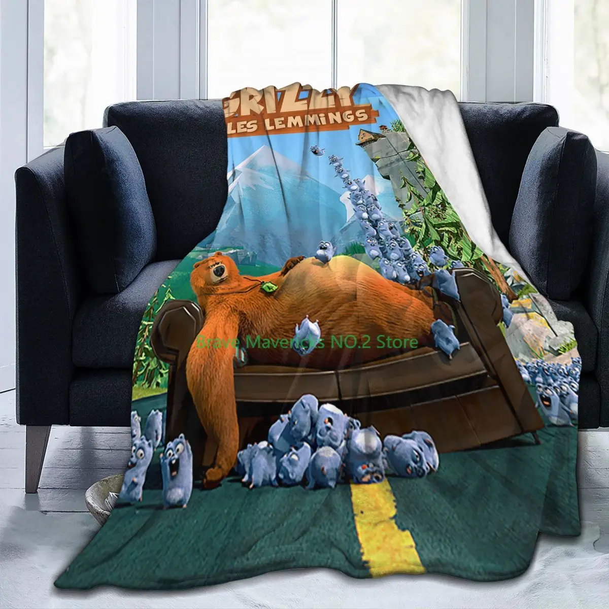 

Рождественские подарки для детей, милое фланелевое одеяло с изображением героев мультфильмов и лиммингов для дивана, одеяло с защитой от пи...