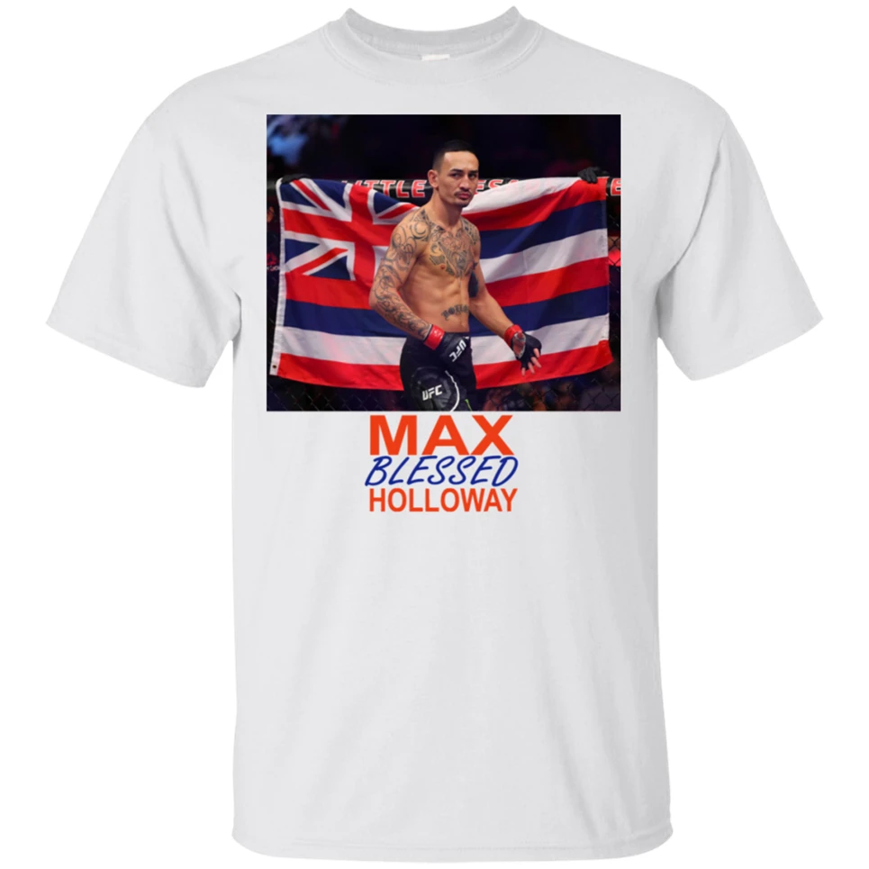 Футболка Max Holloway Мужская футболка Blessed с коротким рукавом S 3Xl подарок забавная