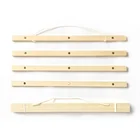 5 натуральная Магнитная деревянная рамка, постер, вешалка, фоторамка, Постер и принты, белая деревянная Настенная картина, домашний декор для комнаты