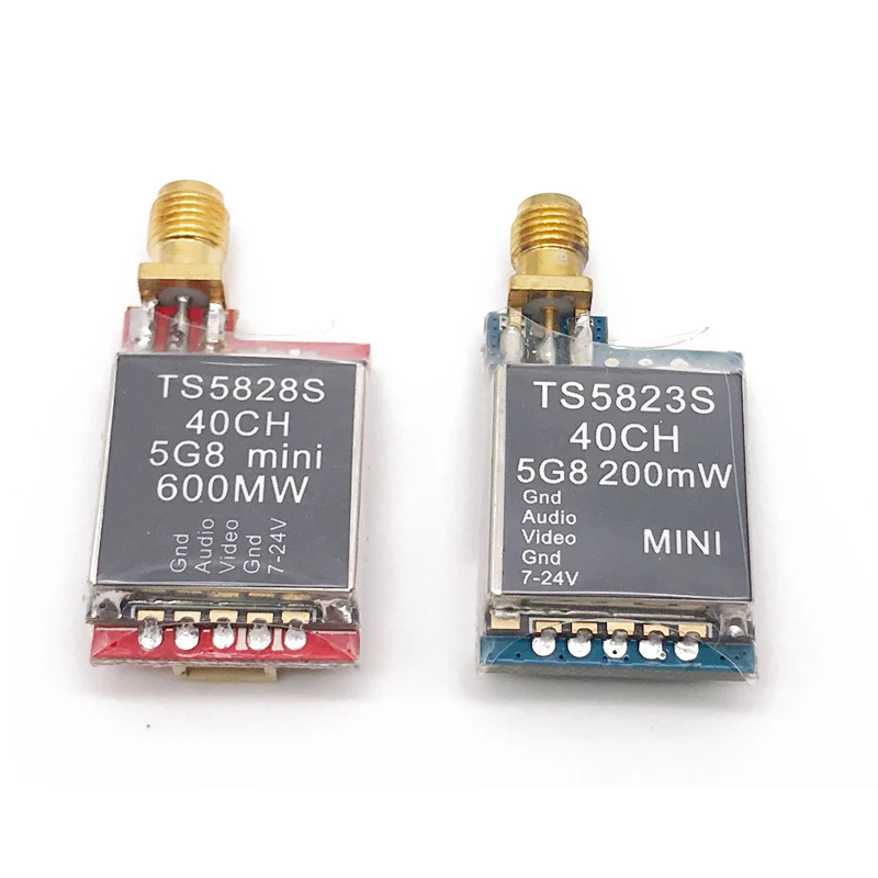 TS5823S 200 мВт TS5828S 600 5 8G 40Ch FPV Аудио Видео микро передатчик для Мини квадрокоптера