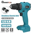 Аккумуляторная ударная дрель MUSTOOL 3 в 1, 10 мм, 25 + 3 крутящих момента, 2 скорости, бесщеточная электрическая отвертка с литий-ионным аккумулятором 288VF